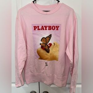 OVO x Playboy Pink Butterfly Crewneck Size X-Small